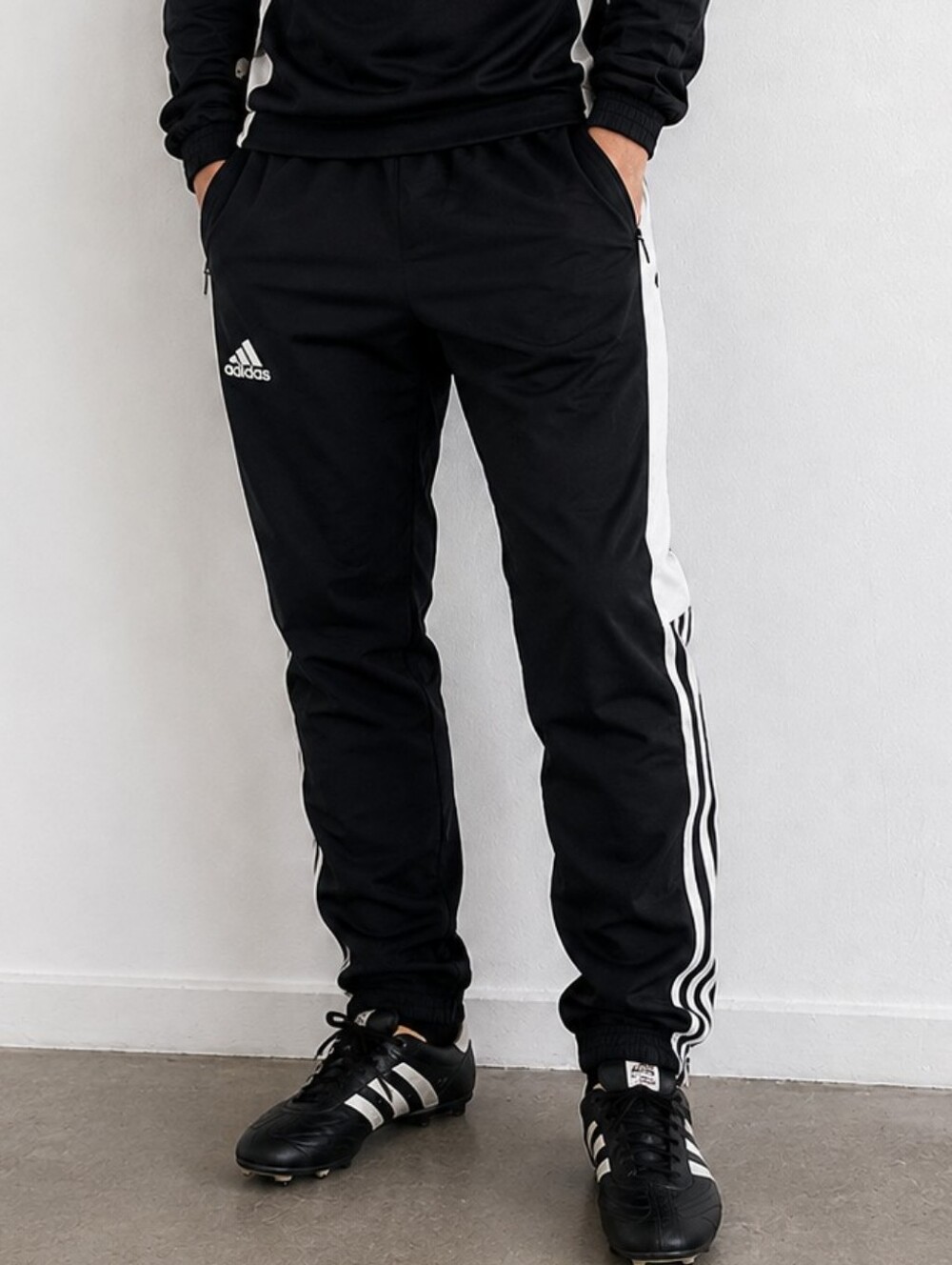 ADIDAS Clima WU Pant Black White Track Pants Men's Medium Blokecore